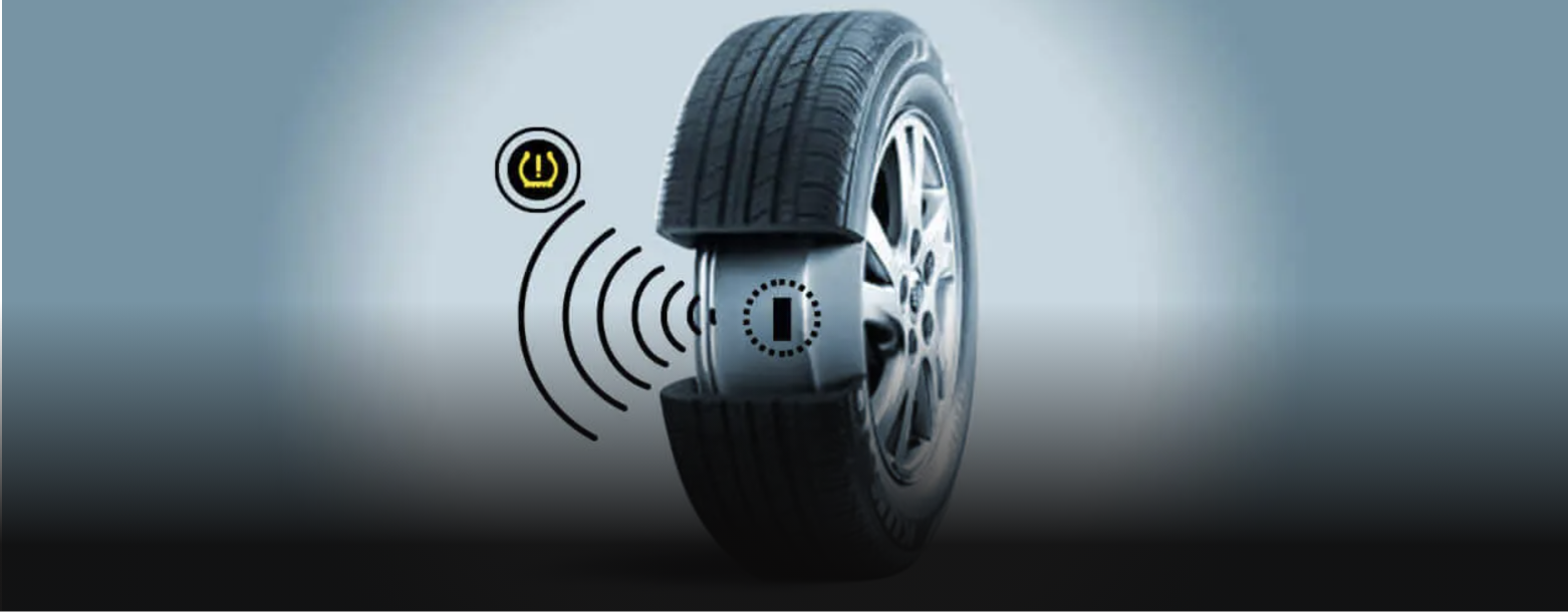 Tire pressure monitoring system can will activate a warning light when tire pressure drops, it also gives a real-time pressure readings.